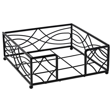 Elegant Boston International Napkin Caddy - Stylish Metal Holder for Lunch Napkins