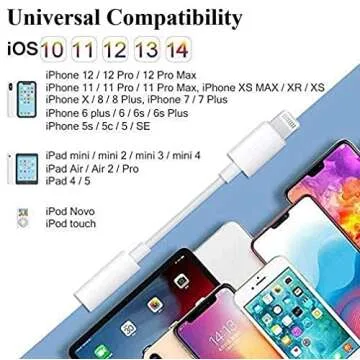 Lightning to 3.5mm Headphone Adapter - MFi Certified 3 Pack