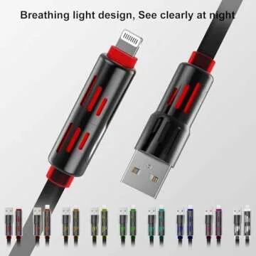 4-in-1 USB C Charging Cable with RGB Light