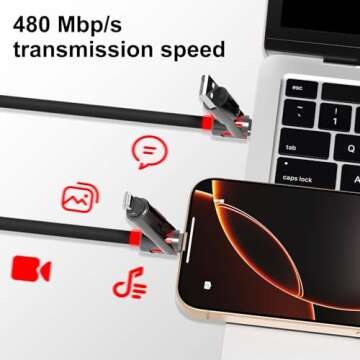 4-in-1 USB C Charging Cable with RGB Light