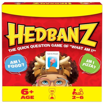 Spin Master Games Hedbanz 2023 Edition New Cards, Picture Guessing Board Game