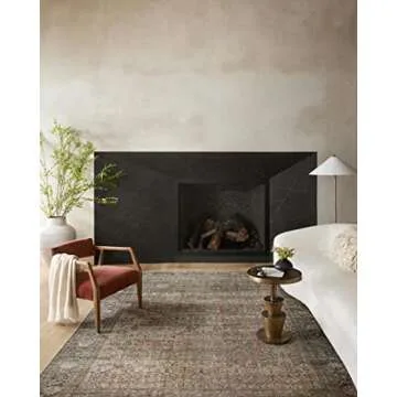 Loloi II Adrian Collection ADR-03 Accent Rug 3'-6" x 5'-6" Terracotta/Multi Rectangular 0.19" Thick