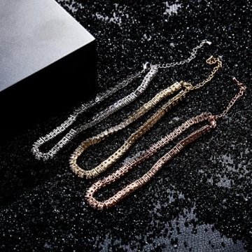 Elegant TOPGRILLZ Tennis Chain Anklet with CZ Diamonds