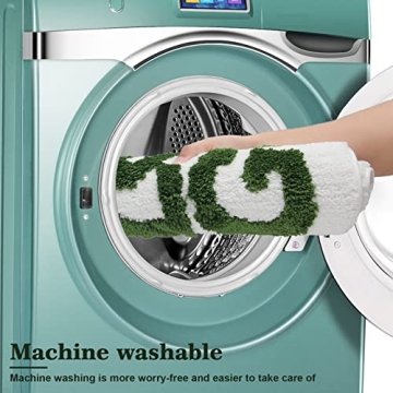 MSTOFFY You Look Good Bath Mat Pink Cute Bathroom Rugs for Girls Microfiber Funny Shower Preppy Bathroom Decor Non-Slip Washable Mat (Green)