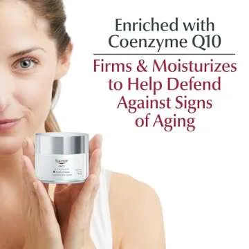 Eucerin Q10 Anti-Wrinkle Face Cream, Unscented Face Cream for Sensitive Skin, 1.7 Oz Jar