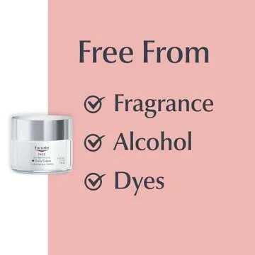 Eucerin Q10 Anti-Wrinkle Face Cream, Unscented Face Cream for Sensitive Skin, 1.7 Oz Jar