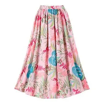 IDOPIP Women's One Piece Swimsuit with Cover up Beach Skirt Retro Floral Printed Swimsuit Bathing Suit Ruffle V-Neck Monokini Swimwear Sarong Coverups Two Piece Bikini Set Beachwear Pink - Belt S