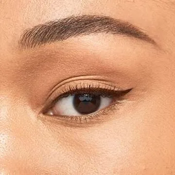 JOAH Line Up Liquid Eyeliner with Precision Felt Tip, Fast-Drying & Waterproof, Long Lasting, Smudge Proof Eye Liner, Effortless Control, Biotin Infused, Brown