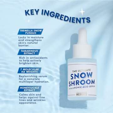 All Natural, Vegan Hyaluronic Acid Serum by Handmade Heroes, Deep Multi Layered Hydration, Moisturize, Plump Skin, Reduce Wrinkles. Fragrance Free