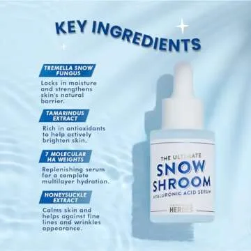 All Natural, Vegan Hyaluronic Acid Serum by Handmade Heroes, Deep Multi Layered Hydration, Moisturize, Plump Skin, Reduce Wrinkles. Fragrance Free