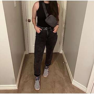 ZORFIN Belt Bag for Women Men Fashionable Crossbody Fanny Packs for Women with Adjustable Strap for ...