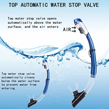 AQUA A DIVE SPORTS Dry Snorkel for Easy Breathing