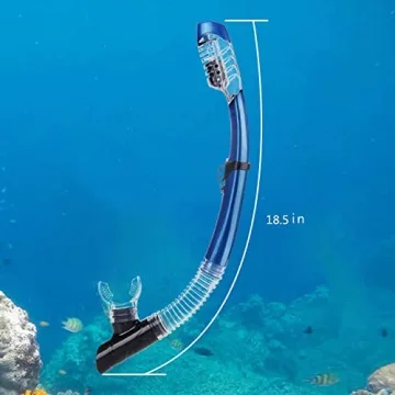 AQUA A DIVE SPORTS Dry Snorkel for Easy Breathing