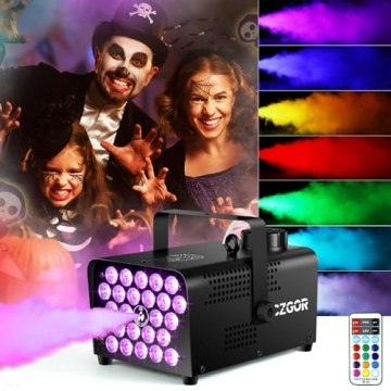 Czgor 600W Fog Machine with LED Lights and Remote