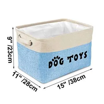 PET ARTIST Dog Toy Basket - Large Capacity Organizer