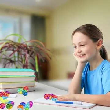 LIAM&AVA Party Favors Pop Fidget Keychain - 32 Pack Mini Fidget Toys Bulk for Kids 4-8 & 8-12 Years, Bubbles Poppers Goodie Bag Stuffers for Classroom Prizes & Sensory Birthday Gifts