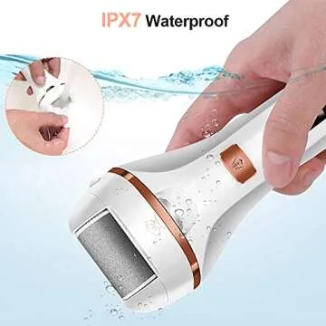 MOREVAC Electric Foot File Callus Remover, Rechargeable Pedicure Tools Foot Care Kit, Callus Remover for Feet with 3 Roller Heads,2 Speed, Display for Remove Cracked Heels Calluses and Hard Skin