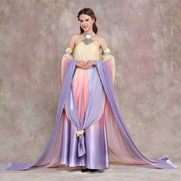 CosplayDiy Women's Dress for Queen Padme Amidala Cosplay XS