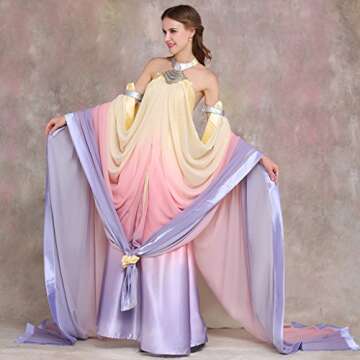 CosplayDiy Women's Dress for Queen Padme Amidala Cosplay XS