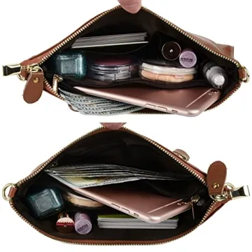 Elegant YALUXE Women's Leather Wristlet Handbag