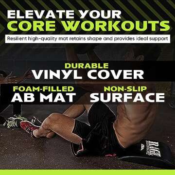 Rage Fitness Ab Mat for Core Training & Comfort
