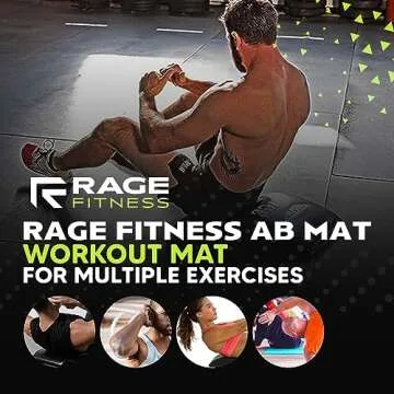 Rage Fitness Ab Mat for Core Training & Comfort