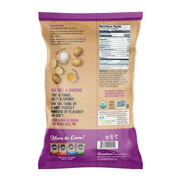 SpudLove Organic Sea Salt & Vinegar Thick-Cut Potato Chips