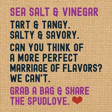 SpudLove Organic Sea Salt & Vinegar Thick-Cut Potato Chips