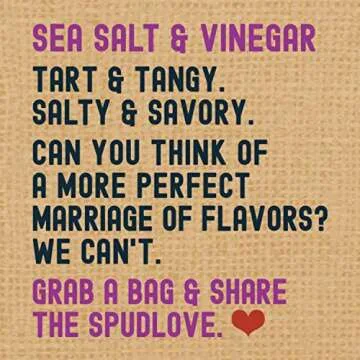SpudLove Organic Sea Salt & Vinegar Thick-Cut Potato Chips