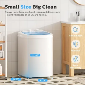 Compact Portable Washing Machine - Ideal for Apartments and Travel