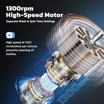 Compact Portable Washing Machine - Ideal for Apartments and Travel