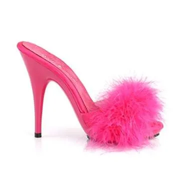 Fabulicious Poise-501F Marabou Slippers for Women