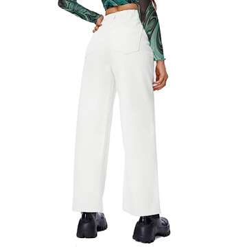 SweatyRocks Women's High Waist Loose Wide Leg Jeans