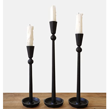 Elegant Iron Taper Candle Holder Set - Perfect for Events