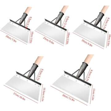 Multifunctional Cleaning Shovel, Square Garden Spade Shovel - Manganese Steel Flat Shovel Not Includ...