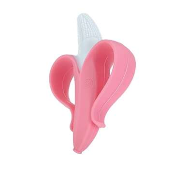 Nuby NanaNubs Banana Massaging Toothbrush - Baby Teething Toy - 3+ Months