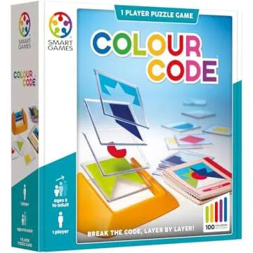 SmartGames Color Code Cognitive Skill-Building Puzzle Game Featuring 100 Challenges for Ages 5 - Adult