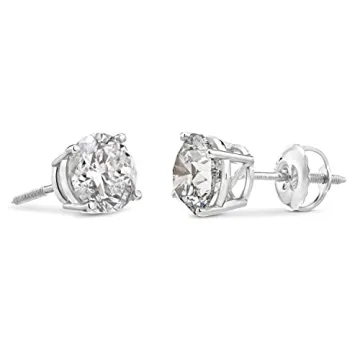 Gorgeous 14K Gold Diamond Stud Earrings for Women