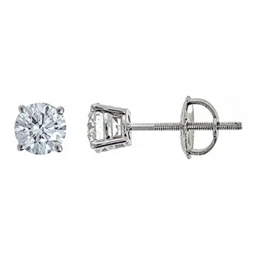 Gorgeous 14K Gold Diamond Stud Earrings for Women