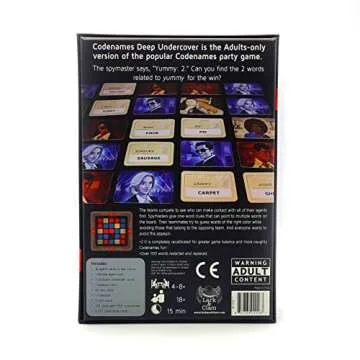 Lark & Clam Codenames Deep Undercover 2.0 - Game Night Party Board Game for Adults, Limited Edition
