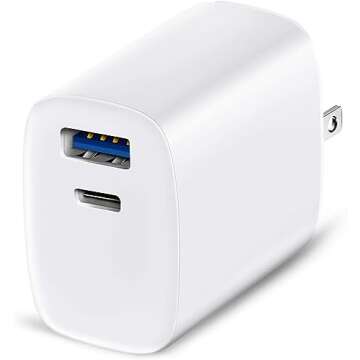 【MFi Certified】iPhone Fast Charger, Veetone 20W PD Type C Power Wall Charger Travel Plug with 6F...