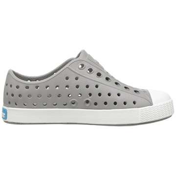 Native Shoes, Jefferson Child, Kids Lightweight Sneaker, Pigeon Grey/Shell White, 2 M US Little Kid