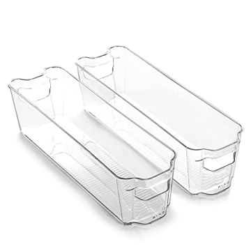 BINO Stackable Storage Bins - Clear, BPA-Free, Multi-Use Organizers