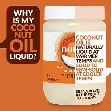 Nutiva Organic Refined Coconut Oil – 128 Fl Oz Quality Cooking Oil