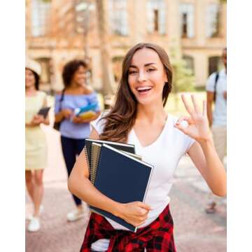 Dynta 3Packs Large Spiral Notebooks 8.5 "x 11" Lined College Ruled Journals for Work, School, Good for Students and Office, 160 Pages/80 Sheets with 100 GSM Lined Paper(3 Colors)