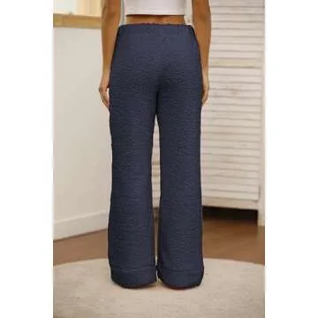 Famulily Womens Winter Cozy Lounge Pants Warm Soft Fleece Pajama Bottoms Sleepwear