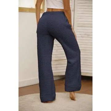 Famulily Womens Winter Cozy Lounge Pants Warm Soft Fleece Pajama Bottoms Sleepwear