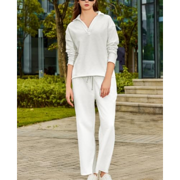 Yioaga Women Tracksuits 2 Piece Set for Travel & Lounging