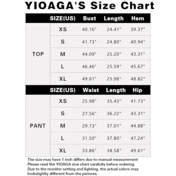 Yioaga Women Tracksuits 2 Piece Set for Travel & Lounging