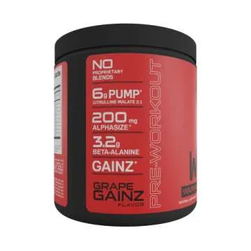 Bucked Up - Woke - HIGH STIM Pre Workout - Best Tasting - Focus Nootropic, Pump, Strength and Growth, 30 Servings (Grape)
